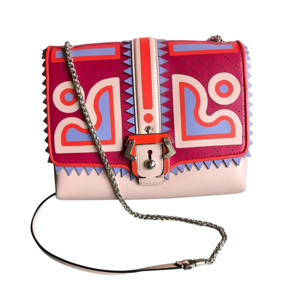 Paula Cademartori Pink Leather Shoulder Bag